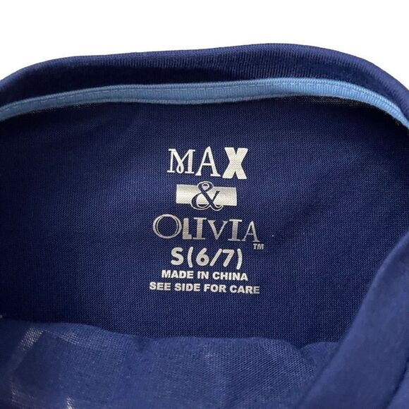 Max & Olivia Weekend Starts Here Chill Girl Blue Silver Matching Pajama Set 6/7 - Picture 7 of 16